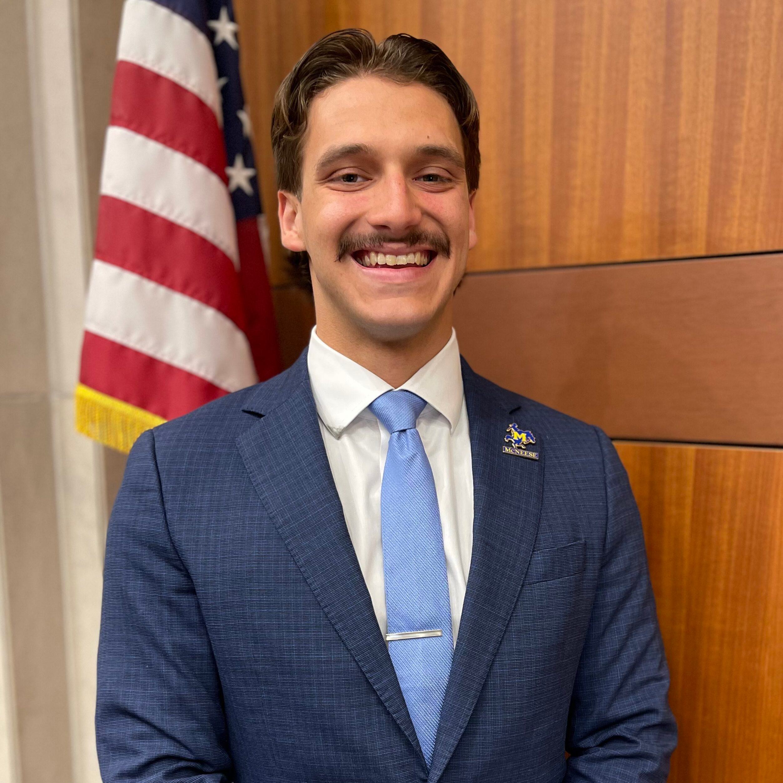 Louis Gilley - McNesse SGA President Headshot.