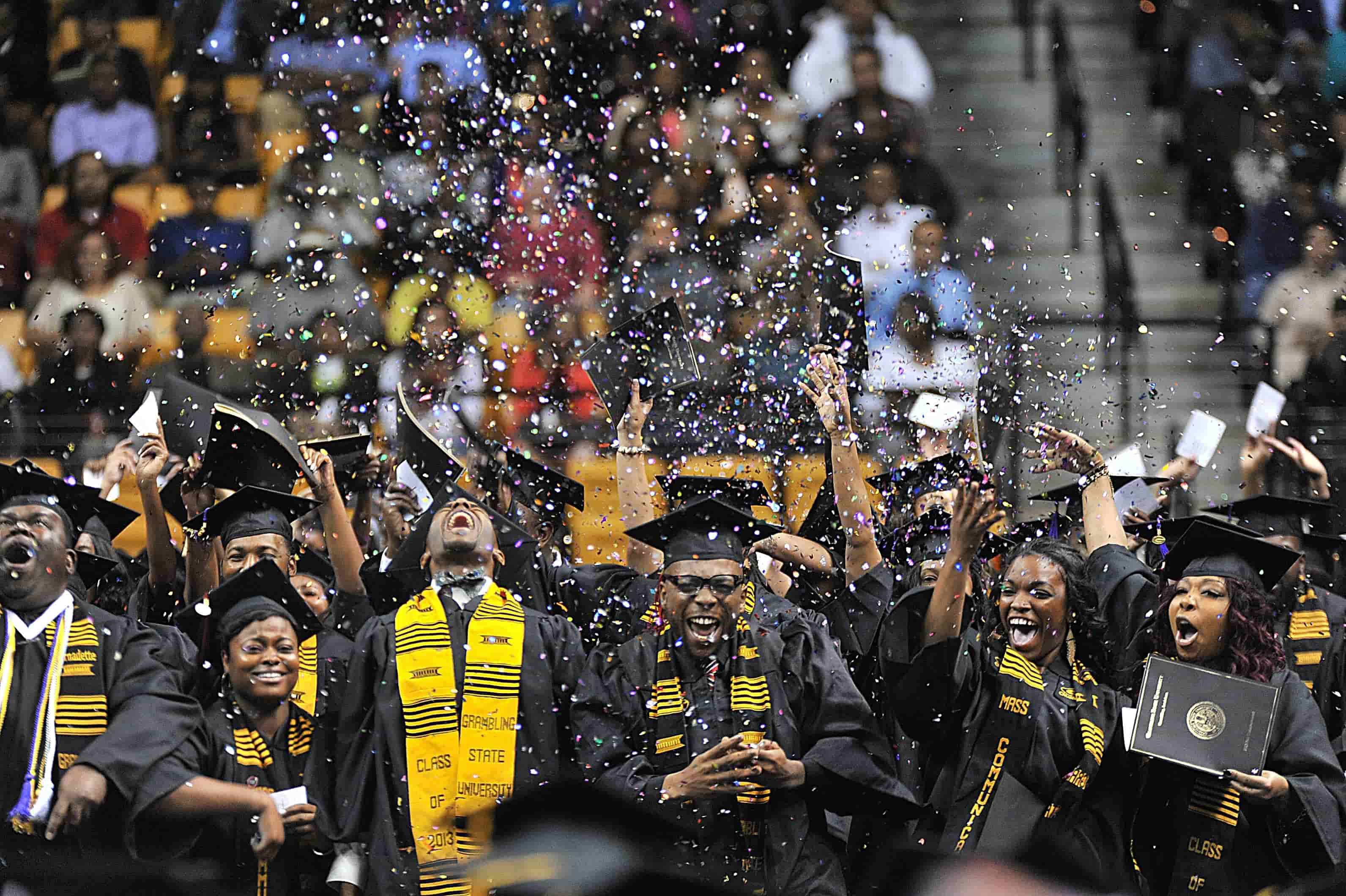 Students celebrating